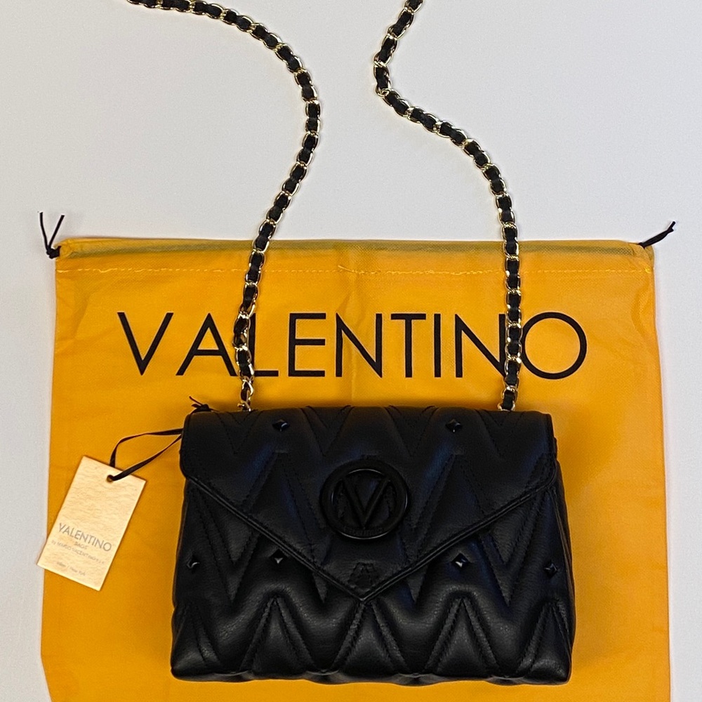 Mario Valentino stud/quilted leather bag NWT